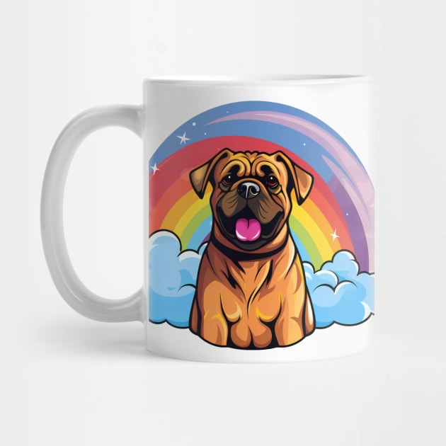 Cute Boerboel Rainbow Cloud Kawaii Dog Happy Puppy by Sports Stars ⭐⭐⭐⭐⭐